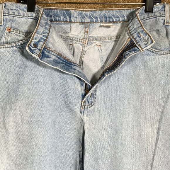 Vintage LEVI’S Mens Jeans Sz 36x30 Orange Tab 550 Relaxed Tapered Light Wash 90s - Picture 6 of 12